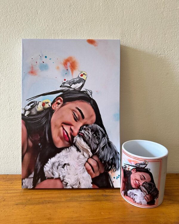 Quadro e caneca